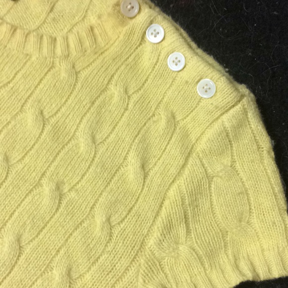 Ralph Lauren RUGBY short sleeve super soft Classic Knit Cashmere Blend Sweater - Picture 4 of 5